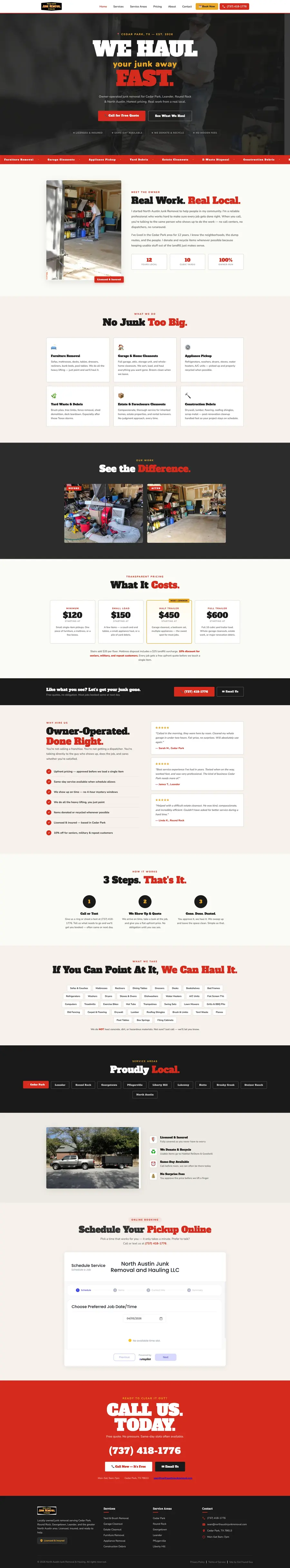 North Austin Junk Removal website